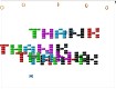 Screenshot of “Colorful THANKS”