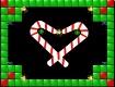 Screenshot of “Crossed Candy Canes: by Blake”