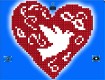 Screenshot of “Dove Inlayed Heart - by Glory Bee”