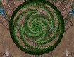 Screenshot of “Mayan Green Hypnotical Spiral”