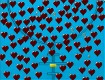 Screenshot of “its raining chocolate hearts!”