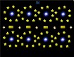 Screenshot of “Orbiting Yellow Canvas Stars”