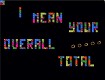 Screenshot of “I mean your overall total”