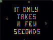 Screenshot of “It only takes a few seconds”