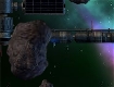 Screenshot of “Asteriods... Headed for Earth.     S.C.O.R.P.I.O.N. Mech #4: Astroblaster”