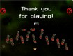 Screenshot of “Thank you for playing!”